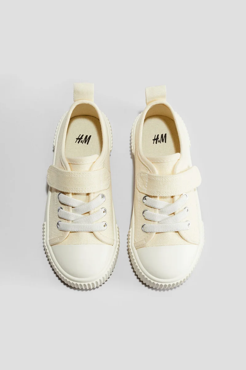 H&M Cotton canvas trainers